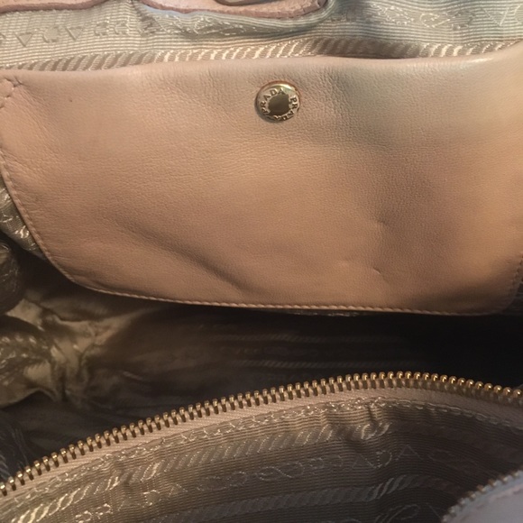 Prada Nappa Frills Leather Handbag in Color Caramello with Dustcover Bag - Picture 12 of 15